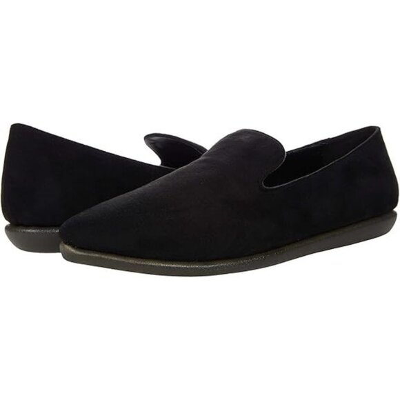 Aerosoles Vienitu Black Fabric Women's Suede Shoes Flat Flats Size 11 - Picture 1 of 10
